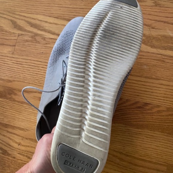 Cole Haan Zero Grand Laser Wing Oxford, Taupe Suede, Size 11 - Picture 5 of 5